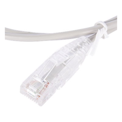 Cable de Parcheo Slim UTP Cat6 - 1 Metro (3.28 Pies), Gris, Diámetro Reducido (28 AWG) - Imagen 4