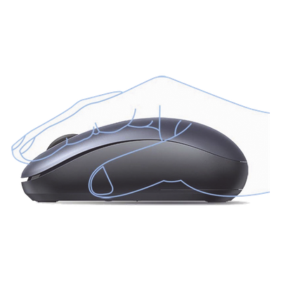 Mouse Inalámbrico 2.4G 800/1200/1600/2400 DPI | Función de 3 botones | Alcance 10m | Silencioso | Ergonómico | Anti-caída y Anti-interferencias | Batería Alcalina AA incluida | Midnight Blue. - Imagen 6