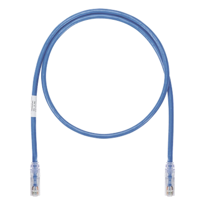 Cable de Parcheo UTP, Cat6A, 24 AWG, CM, Color Azul, 3 Metros (9.84 Pies).