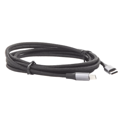 Cable USB-C a USB-C | 2 Metros (6.56 Pies) | Transferencia de Datos de 480 Mbps | Carga Rápida de Hasta 60W | QC 4.0/3.0/2.0 | PD3.0 | FPC | AFC | Protección Integrada | Caja de Aluminio | Nylon Trenzado | Color Negro - Imagen 6