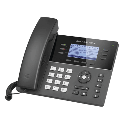 Teléfono IP Gama media de 6 Líneas con 4 teclas de función, 24 teclas de extensión BLF digital y conferencia de 5 vías PoE