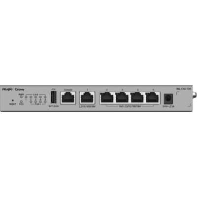 Controlador de Red (CNC) / Todo en Uno AC-Router-Switch PoE / 5 Puertos 2.5G / 4 Puertos PoE+ / Gestión de 32 APs / Capacidad de Reenvío 2 Gbps / Gestión Cloud / Línea Cybrey - Imagen 3
