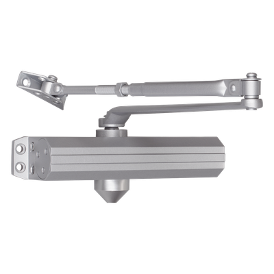 Cierra Puertas  / De Superficie / Puertas de Metal / Puertas de Madera / Ajustable para Tamaños 1~6 / Puertas Hasta 150 kg / Incluye Herrajes / Brazos de Acero Forjado