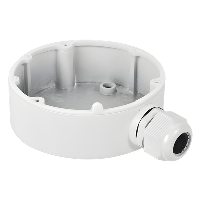 Caja de Conexiones de Exterior para Cámaras Tipo Mini Domo / IP66 / Color Blanco 