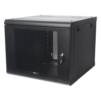 Gabinete de Pared con Puerta Perforada, 635mm de Profundidad, 9U Rack de 19 in, Acero Reforzado - Imagen 4