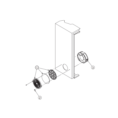 Kit Filtro Protector de dedos para Ventilador 6 Pulgadas con Filtro Extraíble Lavable / Incluye Herrajes / Material Plástico Negro Mate - Imagen 3