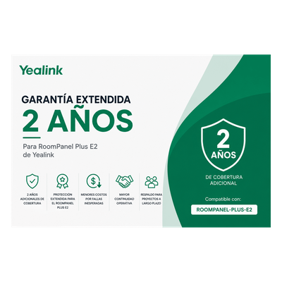 Garantia Extendida de 2 Años para RoomPanel Plus E2 de Yealink