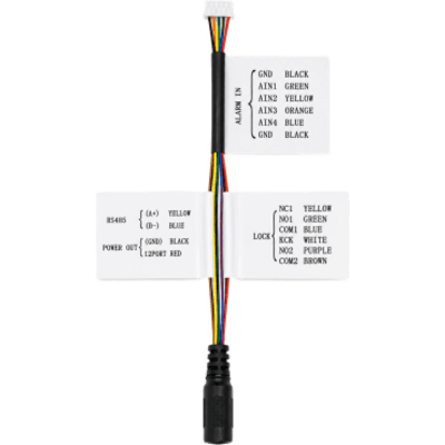Arnés De Refacción Para Conexión De DSKV6114ME1, Alimentación, Entradas De Alarma, Comunicación Y Control De Cerradura.