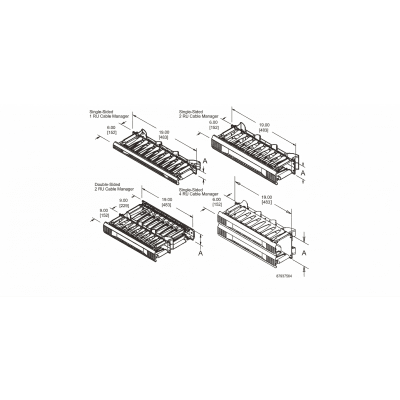 Organizador de Cables Horizontal CableTek, Doble (Frontal y Posterior), Para Rack de 19in, 2 UR - Imagen 4