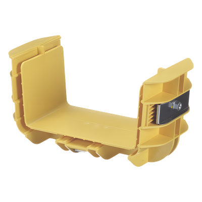 Union Recta "Cople", Para Canaleta FiberRunner™ 6X4, Color Amarillo - Imagen 4