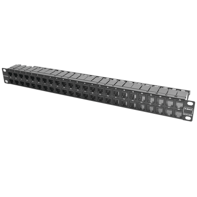 Patch Panel Z-Max de 48 Puertos, Blindado, Precargado con Jacks Categoría 6A, Plano, 1UR - Imagen 5