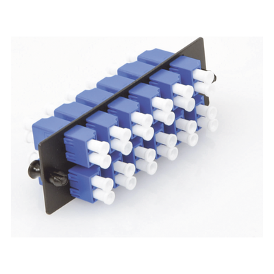 Placa Acopladora de Fibra Optica FAP, Con 12 Conectores LC Duplex (24 Fibras), Para Fibra Monomodo OS1/OS2, Color Azul - Imagen 4
