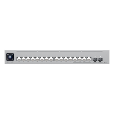 UniFi Switch Pro Max 16 PoE con funciones Capa 3, 16 puertos EtherLight RGB / (4) puertos 2.5 GbE POE++ y (12) puertos GbE POE+ /(2) puertos SFP+ 10G /con pantalla táctil informativa, hasta 180W de presupuesto POE - Imagen 3