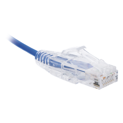 Cable de Parcheo Slim UTP Cat6 - 1 Metro (3.28 Pies), Azul, Diámetro Reducido (28 AWG) - Imagen 3