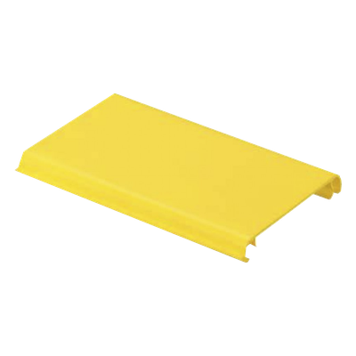 Tapa Con Bisagra a Presión Para Canaleta FiberRunner™ FR4X4YL2, de PVC Rígido, Color Amarillo, 2 m de Largo