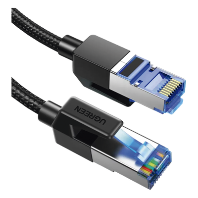 Cable Ethernet Cat8 CLASS F/FTP Redondo con Malla de Nylon 2 Metros (6.56 Pies) - Imagen 4