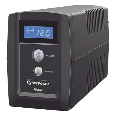 UPS de 750 VA/300 W, Topología Línea Interactiva, Entrada 120 Vca NEMA 5-15P, y 6 Salidas NEMA 5-15R, Con Regulador de Voltaje (AVR)