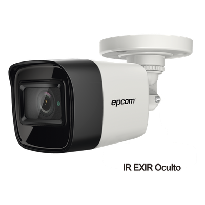 Bala TURBOHD 4K (8 Megapixel) / Gran Angular 102° / Lente 2.8 mm / Exterior IP67 / IR EXIR 30 mts / dWDR