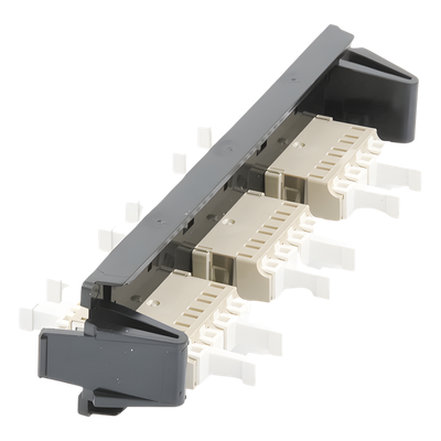 Placa Acopladora de Fibra Óptica Quick-Pack, Con 6 Conectores LC/UPC Duplex (12 Fibras), Para Fibra Monomodo, Azul - Imagen 4
