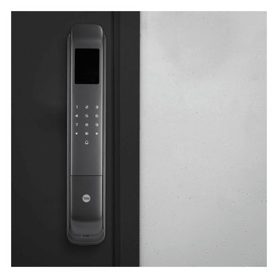 Cerradura Digital Cornelius / Reconocimiento Facial 3D / Sensor de Huella con IA / Capacidad de 100 Huellas, 20 Face ID, 100 Tarjetas MIFARE / Doble Verificación / Bloqueo Automático / Modo Niños / IP54 / Aleación de Aluminio - Imagen 3