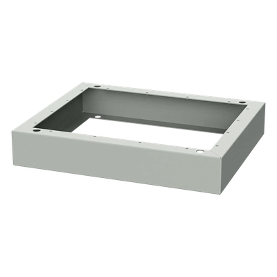 Base de Piso (Zocalo) de Aluminio para Gabinetes ComLine OSP de Medidas 700x600 mm, Color Gris