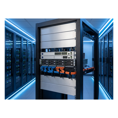 Tapa Ciega Para Rack Estándar de 19in, Plano, de Aluminio, 3 UR - Imagen 3