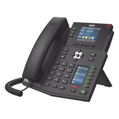 Teléfono IP Empresarial con Estándares Europeos, 12 lineas SIP con pantalla a color, 30 teclas DSS/BLF, puertos Gigabit, IPv6, Opus , PoE/DC - Imagen 4