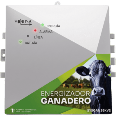 Energizador para Ganado 10,000Volts-2JOULES/ 25,000 metros lineales de protección / Cercas Electrificadas