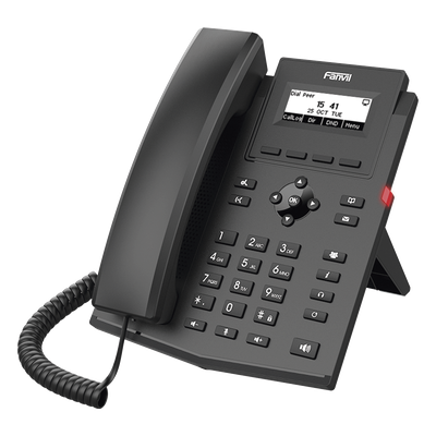 Teléfono IP / 2 Líneas SIP / Pantalla LCD 2.3" 132x64 / Audio HD G.722 y Opus / Conferencia 6 Vías / PoE 802.3af / Puertos Ethernet Duales 10/100 / Soporte EHS - Imagen 3
