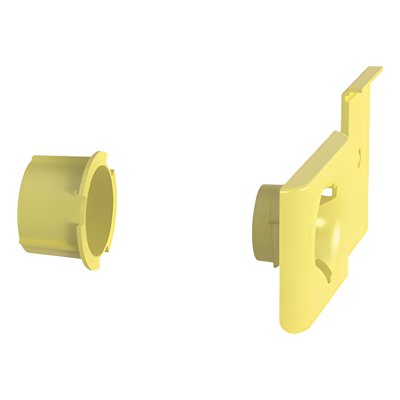 Accesorio de Salida a Tubo De 1.5 in (38 mm), Para Canaletas FiberRunner 4X4, 6X4, o 12X4, Color Amarillo - Imagen 4