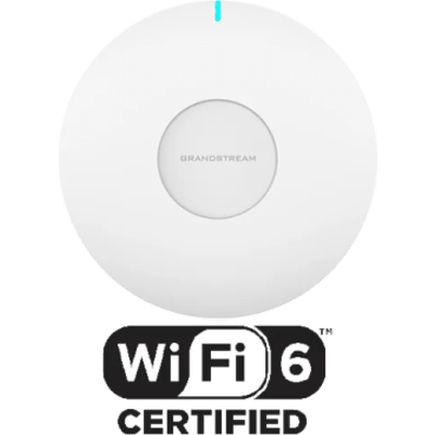 Punto de Acceso y Extensor Wi-Fi 6 AX3000 / 3 Gbps Agregado / MU-MIMO 2x2:2 + 3x3:2 / OFDMA y Beamforming / Cobertura 120 m (393.7 ft) / Gestión Embebida, Cloud y On-Premise / 128 Clientes Concurrentes / Mesh con GWN7062E / Puerto Gigabit