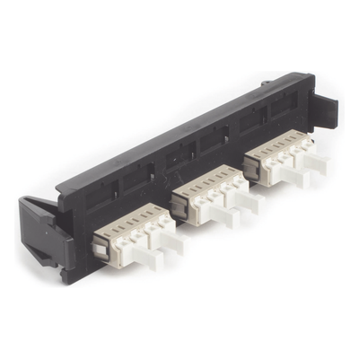 Placa Acopladora de Fibra Óptica Quick-Pack, Con 3 Conectores LC Quad (12 Fibras), Para Fibra Multimodo, Beige - Imagen 4