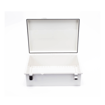 Gabinete de Plástico ABS, Uso en Intemperie IP66 (350 x 460 x 160 mm) Cierre por Broche Inoxidable y Permite Cerrado con Candado y Llave (Perno 5mm) No Incluido - Imagen 5
