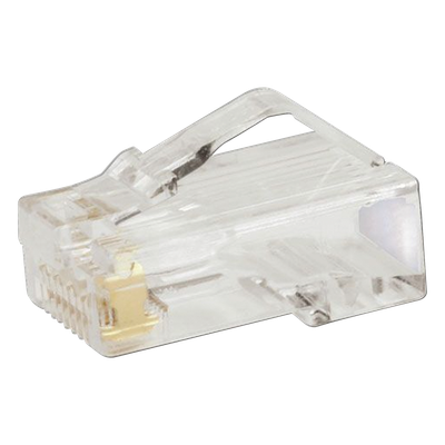 Plug RJ45 Cat5e, Para Cable UTP de Calibres 24-26 AWG, Chapado en Oro de 50 Micras, Paquete de 50 Piezas - Imagen 6