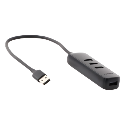 HUB USB-A 3.0 4 en 1 | 4 Puertos USB-A 3.0 (5Gbps) | Cable de 25 cm | Indicador Led | Ideal para Transferencia de Datos | Entrada USB-C para alimentar equipos de mayor consumo como discos duros | Color Negro. - Imagen 4