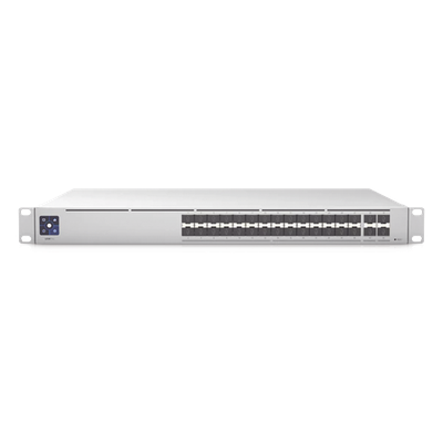 UniFi Switch PRO Aggregation Capa 3 para fibra óptica con 28 puertos SFP+ (10G) y 4 puertos SFP28 (25G), pantalla informativa - Imagen 3