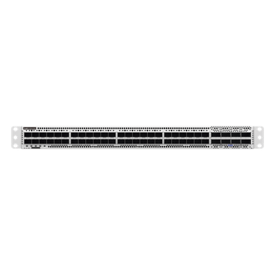 Switch Data Center 100GE / 48 Puertos DSFP 100GE + 8 QSFP-DD 400GE / 16.0 Tbps 5350 Mpps / RDMA RoCEv2 PFC ECN Lossless Ethernet / Capa 3 Spine-Leaf VXLAN EVPN / BGP OSPF MLAG / 1 RU Fuentes 1+1 Hot-Swap - Imagen 3