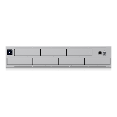 UNAS Pro Servidor NAS 2U Rack con 7 Bahías para HDD/SSD de 2.5/3.5" para Discos SATA, Puerto 10GbE SFP+ y 1GbE RJ45