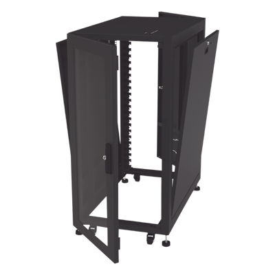 Gabinete Profesional para Telecomunicaciones de 24UR, 600 mm de Ancho x 1000 mm de Profundidad, Se envía el Gabinete Armado. - Imagen 12