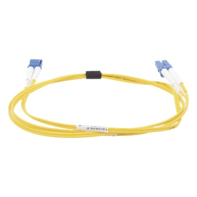 Jumper de Fibra Óptica Monomodo (OS2), XGLO, Riser, LC/UPC-LC/UPC Duplex, OFNR, Color Amarillo, 1 Metro (3.28 Pies) - Imagen 5