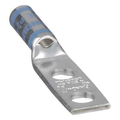 Zapata de compresión LCD6-14A-L para cal. 6 Awg, Doble barreno para tornillo prisionero de 1/4, Espaciado de orificio 16mm, 1 Pz - Imagen 3