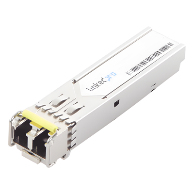 Transceptor Óptico SFP (Mini-Gbic) / Monomodo 1550 nm / 1.25 Gbps / 1000BASE-LX / Conectores LC/UPC Dúplex / DDM / Hasta 120 km 