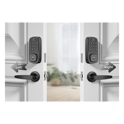 Cerradura Inteligente WiFi / Escáner de Huellas Dactilares / Teclado Numérico / Control por App / 8 Baterías AA / Bloqueo Manual y Automático / Compatible con Puertas 35-55 mm - Imagen 3