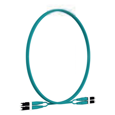 Jumper de Fibra Optica Multimodo 50/125 OM4, LC-LC Duplex, LSZH, Color Aqua, 2 Metros (6.56 Pies) - Imagen 4
