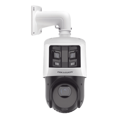 [TandemVu] PTZ IP 4 Megapixel con Cámara Panoramica 6 Megapixel / 25X Zoom / 100 mts IR / IP66  / WDR / PoE+ / Entrada-Salida de Audio y Alarma / Ultra Baja Iluminación / Micro SD