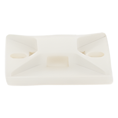Montaje-Sujetador Para Cable de 4 Vías, con Adhesivo, 25.4 x 25.4mm (1in x 1in), Color Blanco, Uso en Interior, 1 pieza - Imagen 4