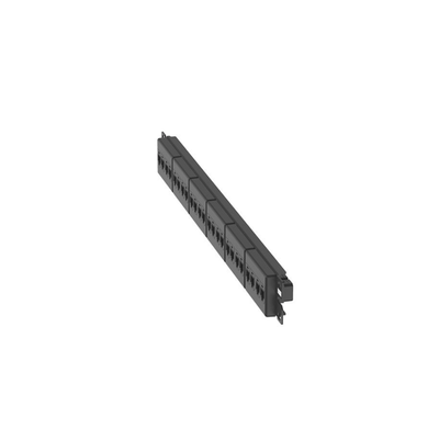 Panel de Parcheo con 24 Acopladores Mini-Com, Plano, Categoría 6, de 1 UR, Color Negro - Imagen 3