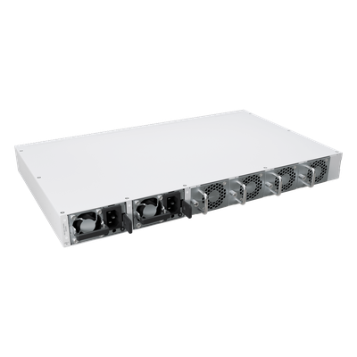 Switch de Red MikroTik CRS812 DDQ / 400 Gbps / 8 Puertos SFP56 de 50G / 2 Puertos QSFP56 de 200G / 2 Puertos QSFP56-DD de 400G / RouterOS v7 / ARM Quad-Core 2 GHz / 4 GB RAM / Rackmount - Imagen 4