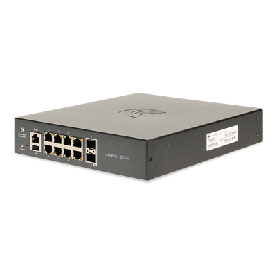 Switch cnMatrix EX1010  de 8 puertos Gigabit Ethernet y 2 SFP, Capa 2,  gestión en la nube