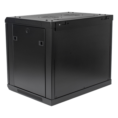 Gabinete PRECISION, Con Puerta Perforada, de 19in, 9UR, 450mm de Profundidad, Color Negro - Imagen 6